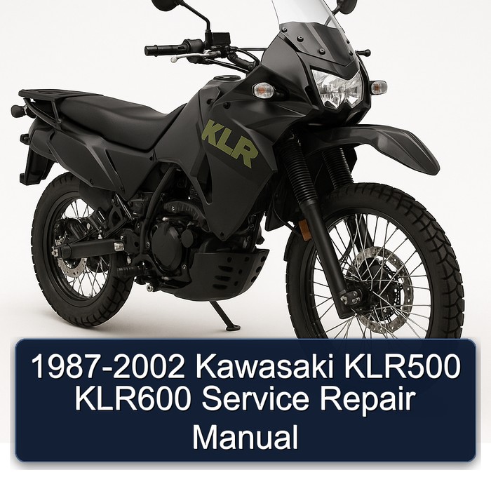 1987-2002 Kawasaki KLR Series KLR500 KLR600 Service Repair Workshop Manual PDF