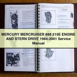 1964-2001 Mercury Mercruiser 888 215E Engine Stern Drive Service Repair Workshop Manual PDF
