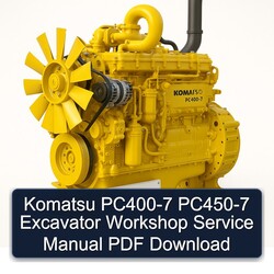 Komatsu PC400-7 PC450-7 Excavator Service Repair Workshop Manual PDF