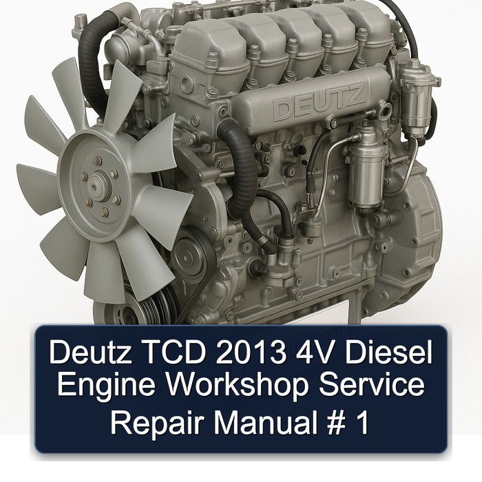 2013 Deutz TCD 4V Diesel Engine Service Repair Workshop Manual PDF