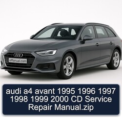 1995-2000 Audi Avant A4 CD .zip Service Repair Workshop Manual PDF