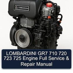 Lombardini GR7 710 720 723 725 Engine Service Repair Workshop Manual PDF