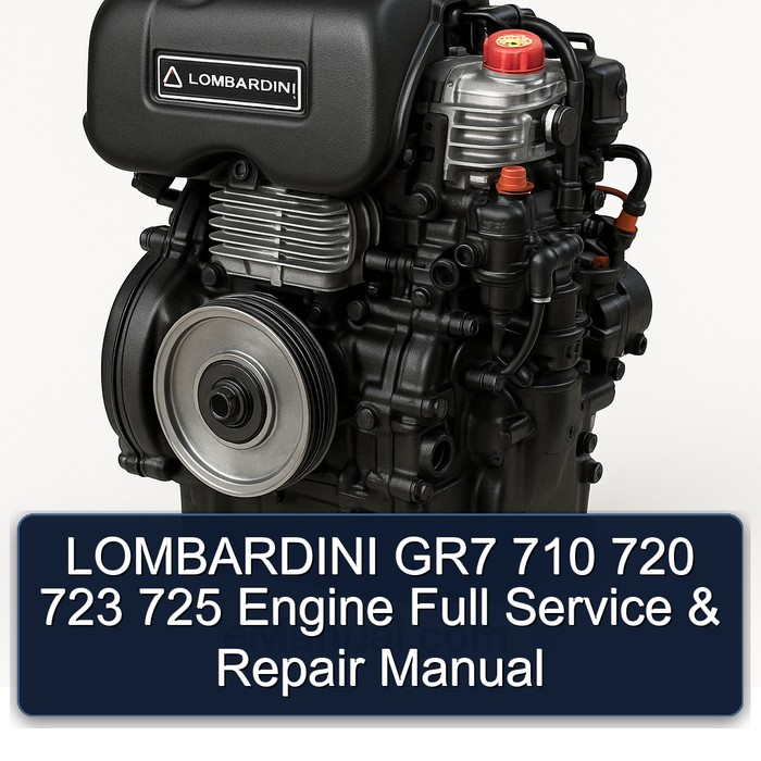 Lombardini GR7 710 720 723 725 Engine Service Repair Workshop Manual PDF
