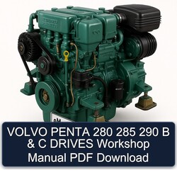 Volvo Penta 280 285 290 B C Drives Service Repair Workshop Manual PDF