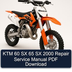 2000 KTM 60 SX 65 Service Repair Workshop Manual PDF