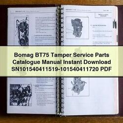 Bomag BT75 Tamper Sn101540411519-101540411720 Parts Catalog PDF