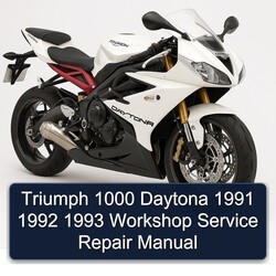 1991-1993 Triumph Daytona Service Repair Workshop Manual PDF