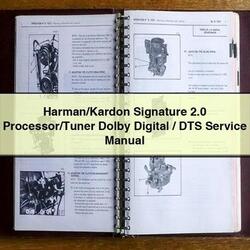 Cadillac DTS Harman/kardon Signature 2.0 Processor/tuner Dolby Digital/ Service Repair Workshop Manual PDF