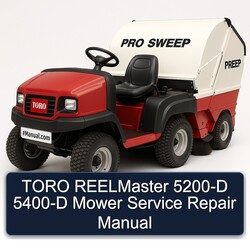 Toro Reelmaster 5200-D 5400-D Mower Service Repair Workshop Manual PDF