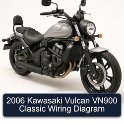 2006 Kawasaki Vulcan VN900 Classic Electrical Wiring Diagrams PDF