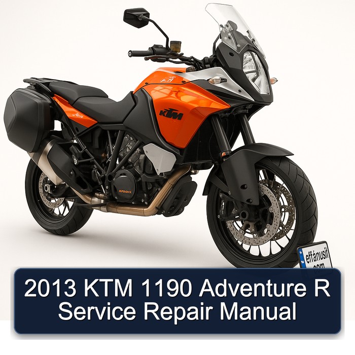 2013 KTM 1190 Adventure R Service Repair Workshop Manual PDF