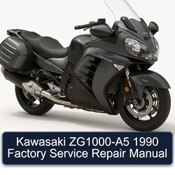1990 Kawasaki Concours Models Zg1000-a5 Service Repair Workshop Manual PDF