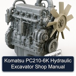 Komatsu PC210-6K Hydraulic Excavator Shop Service Repair Workshop Manual PDF