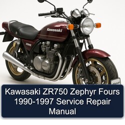 1990-1997 Kawasaki Zephyr ZR750 Fours Service Repair Workshop Manual PDF