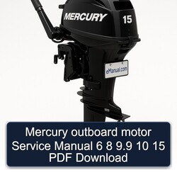 Mercury Outboard Motor 6 8 9.9 10 15 Service Repair Workshop Manual PDF
