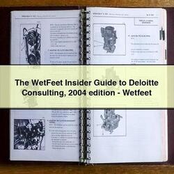 2004 Wetfeet Insider Deloitte Consulting Edition-wetfeet Service Repair Workshop Manual PDF