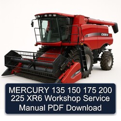 Mercury 135 150 175 200 225 XR6 Service Repair Workshop Manual PDF