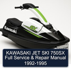 1992-1995 Kawasaki JET SKI 750SX Service Repair Workshop Manual PDF