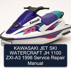 1998 Kawasaki JET SKI Watercraft JH 1100 ZXI-A3 Service Repair Workshop Manual PDF
