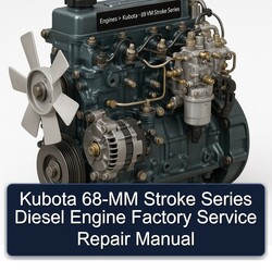 Kubota 68-MM Stroke Series Diesel Engine Service Repair Workshop Manual PDF