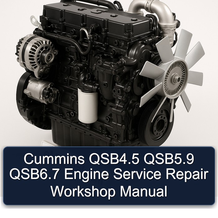 Cummins ISB / Isbe QSB Series Qsb4.5 Qsb5.9 Qsb6.7 Engine Service Repair Workshop Manual PDF