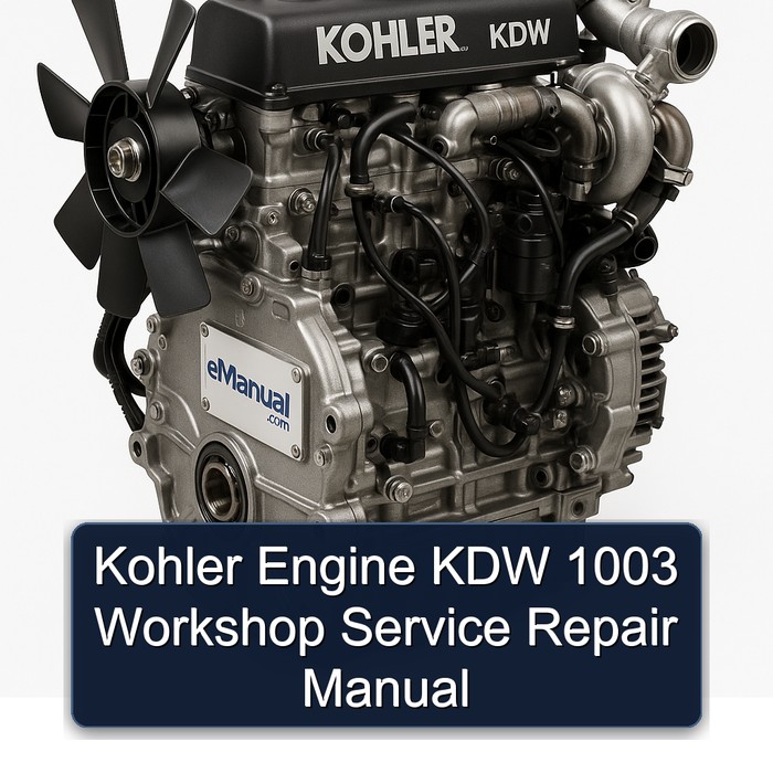 Kohler KDW Models Engine 1003 Service Repair Workshop Manual PDF