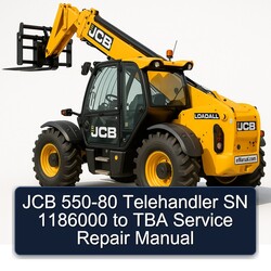 JCB 550-80 Telehandler SN 1186000 TBA Service Repair Workshop Manual PDF