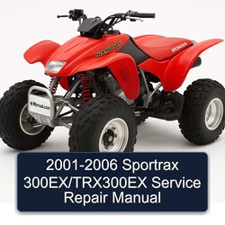 2001-2006 Sportrax 300ex/trx300ex Service Repair Workshop Manual PDF