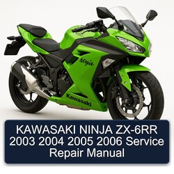 2003-2006 Kawasaki Ninja ZX-6RR Service Repair Workshop Manual PDF