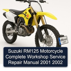 2001-2002 Suzuki RM Series RM125 Motorcycle Service Repair Workshop Manual PDF