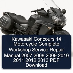 2007-2013 Kawasaki Concours Models 14 Motorcycle Service Repair Workshop Manual PDF