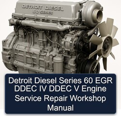 Detroit Diesel 60 Series EGR Ddec IV V Engine Service Repair Workshop Manual PDF