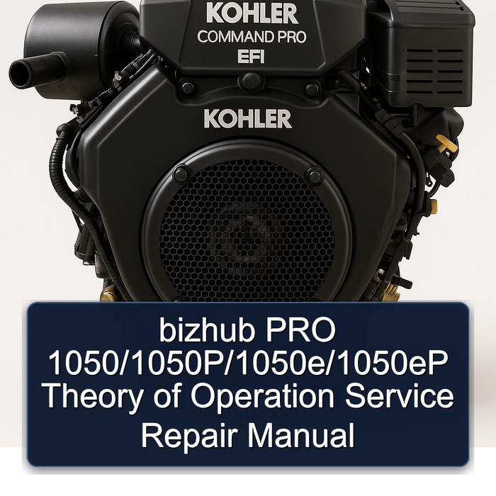 Kohler Command Pro EFI Models Bizhub 1050/1050p/1050e/1050ep Theory Operation Service Repair Workshop Manual PDF