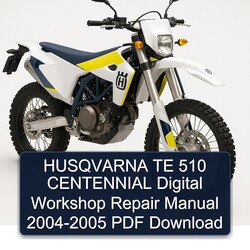 2004-2005 Husqvarna TE Models 510 Centennial Digital Service Repair Workshop Manual PDF