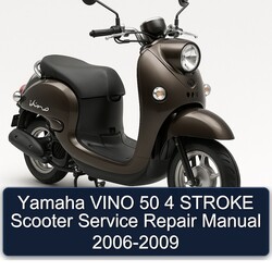 2006-2009 Yamaha Vino 50 4 Stroke Scooter Service Repair Workshop Manual PDF