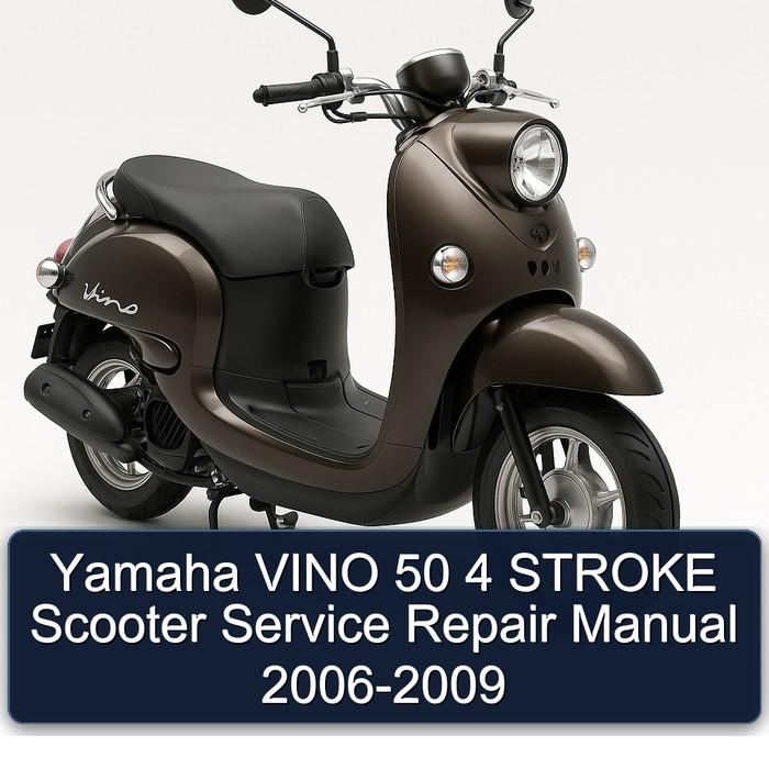 2006-2009 Yamaha Vino 50 4 Stroke Scooter Service Repair Workshop Manual PDF