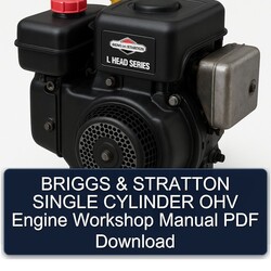 Briggs And Stratton Single Cylinder OHV Engine Service Repair Workshop Manual PDF