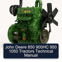 John Deere 850 900HC 950 1050 Tractors Service Repair Workshop Manual PDF