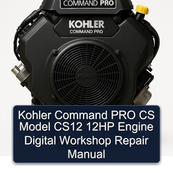 Kohler Command Pro Models CS Model CS12 12HP Engine Digital Service Repair Workshop Manual PDF