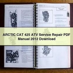 2012 Arctic CAT 425 ATV Service Repair Workshop Manual PDF