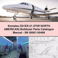 Komatsu D31EX-21 ( North American) Bulldozer -sn 50001-50499 Parts Catalog PDF