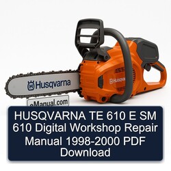 1998-2000 Husqvarna SM Models TE 610 E Digital Service Repair Workshop Manual PDF
