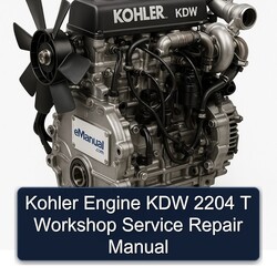 Kohler KDW Models Engine 2204 T Service Repair Workshop Manual PDF