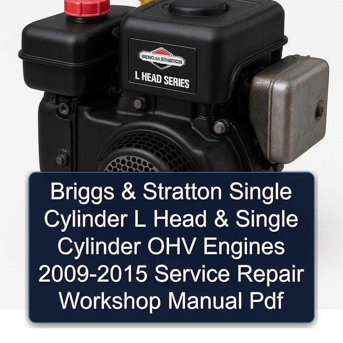 2009-2015 Briggs And Stratton Single Cylinder L Head OHV Engines Service Repair Workshop Manual PDF