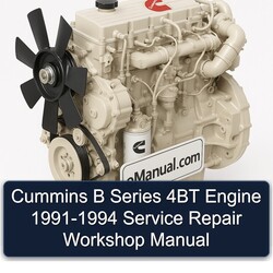 1991-1994 Cummins B Series 4BT Engine Service Repair Workshop Manual PDF