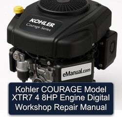 Kohler Courage Series Model XTR7 4 8HP Engine Digital Service Repair Workshop Manual PDF