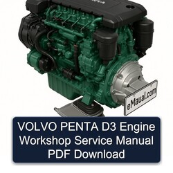 Volvo Penta D3 Engine Service Repair Workshop Manual PDF