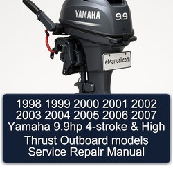 2000-2007 Yamaha 9.9hp 4-stroke High Thrust Outboard Models Service Repair Workshop Manual PDF