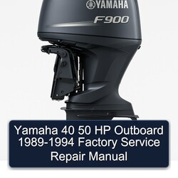 1989-1994 Yamaha 40 50 HP Outboard Service Repair Workshop Manual PDF