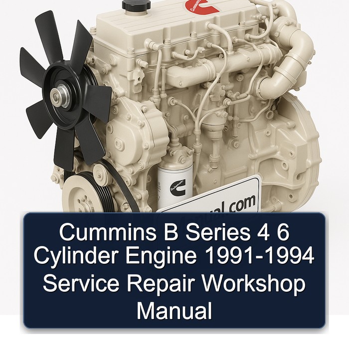 1991-1994 Cummins B Series 4 6 Cylinder Engine Service Repair Workshop Manual PDF